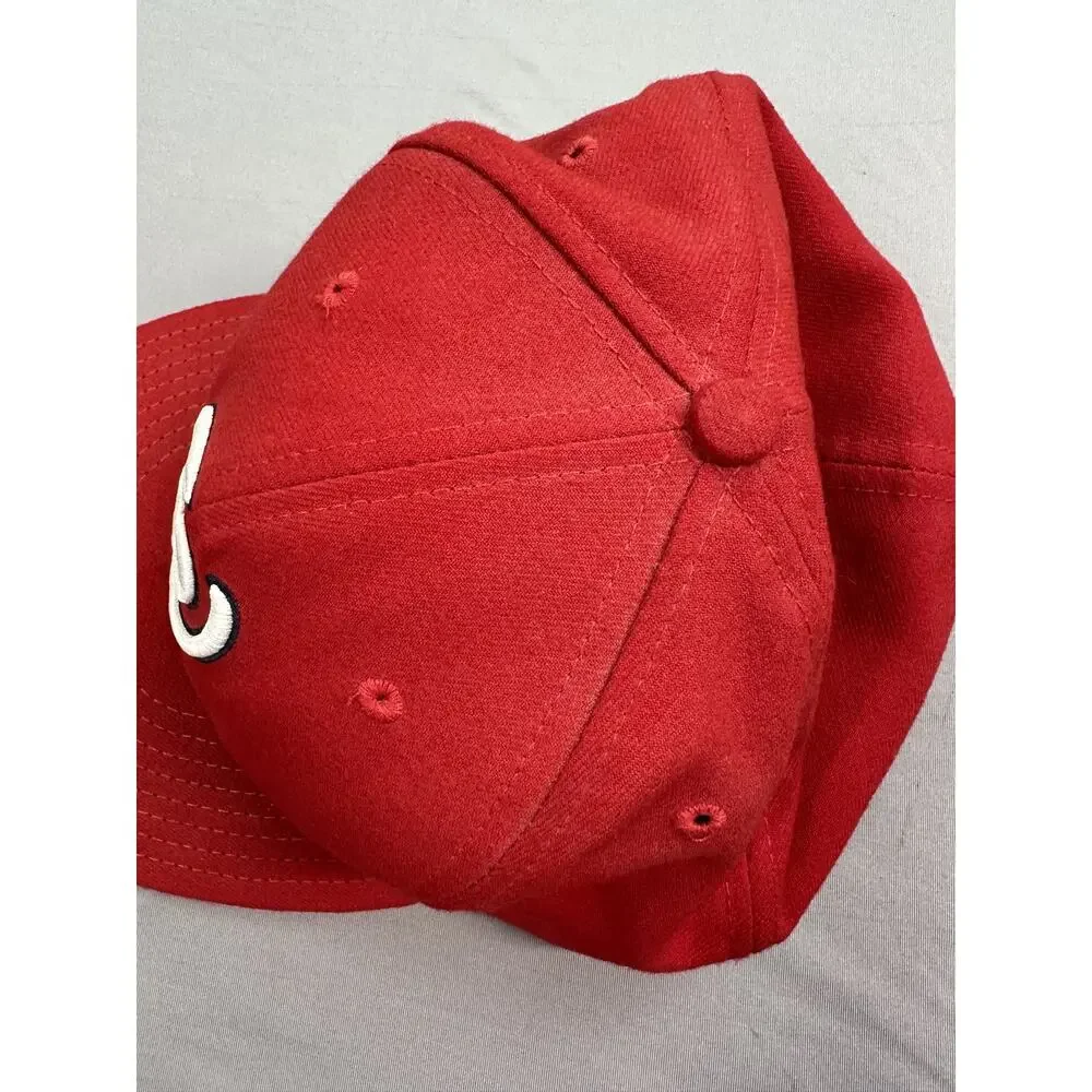 Washington Nationals Hat Cap Fitted Mens 8 Red MLB Baseball On Field New Era